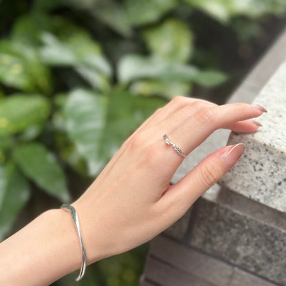 【Biju mam poco】White diamond ring