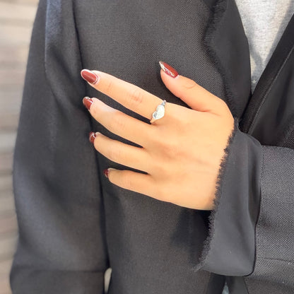 Heart plain ring 85