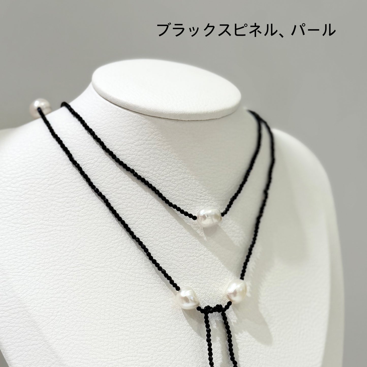 Pearl×Stone necklace 4