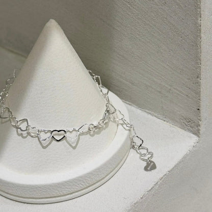 Silver925 chain bracelet《Heart》