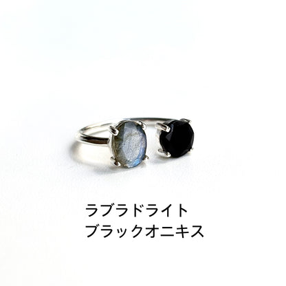 Silver925 2stone ring 16