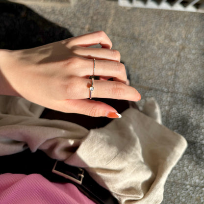 Silver925 petit ring 19