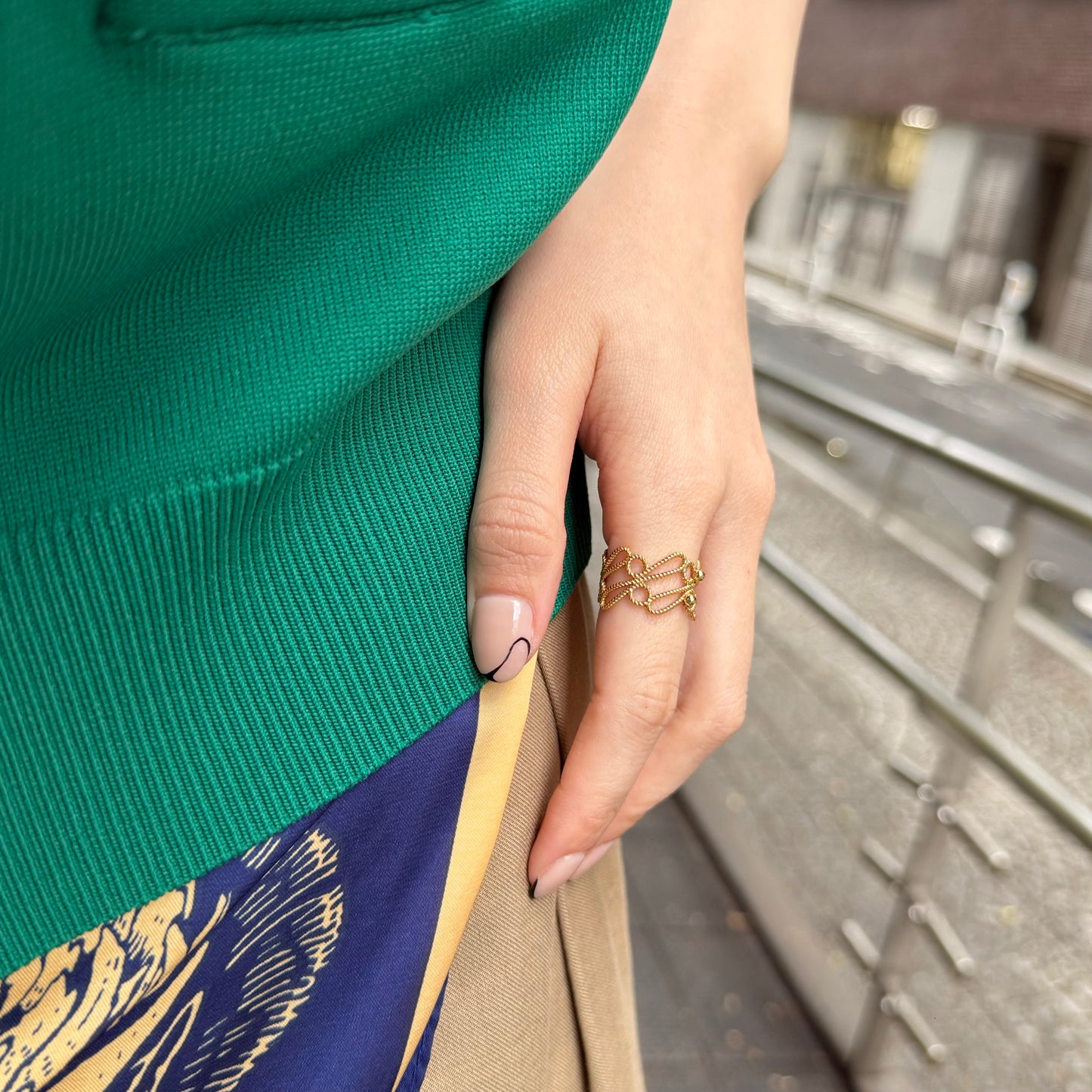 Brass plain ring 65