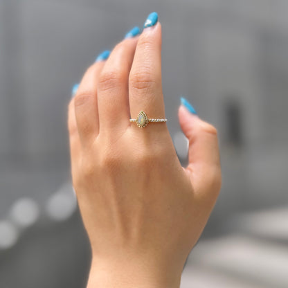 Silver925×Brass petit ring 4