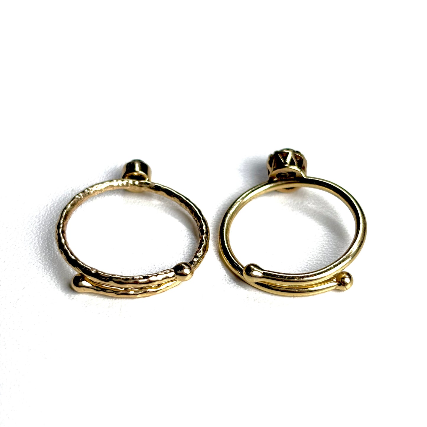 Brass petit ring〈Pyrite〉