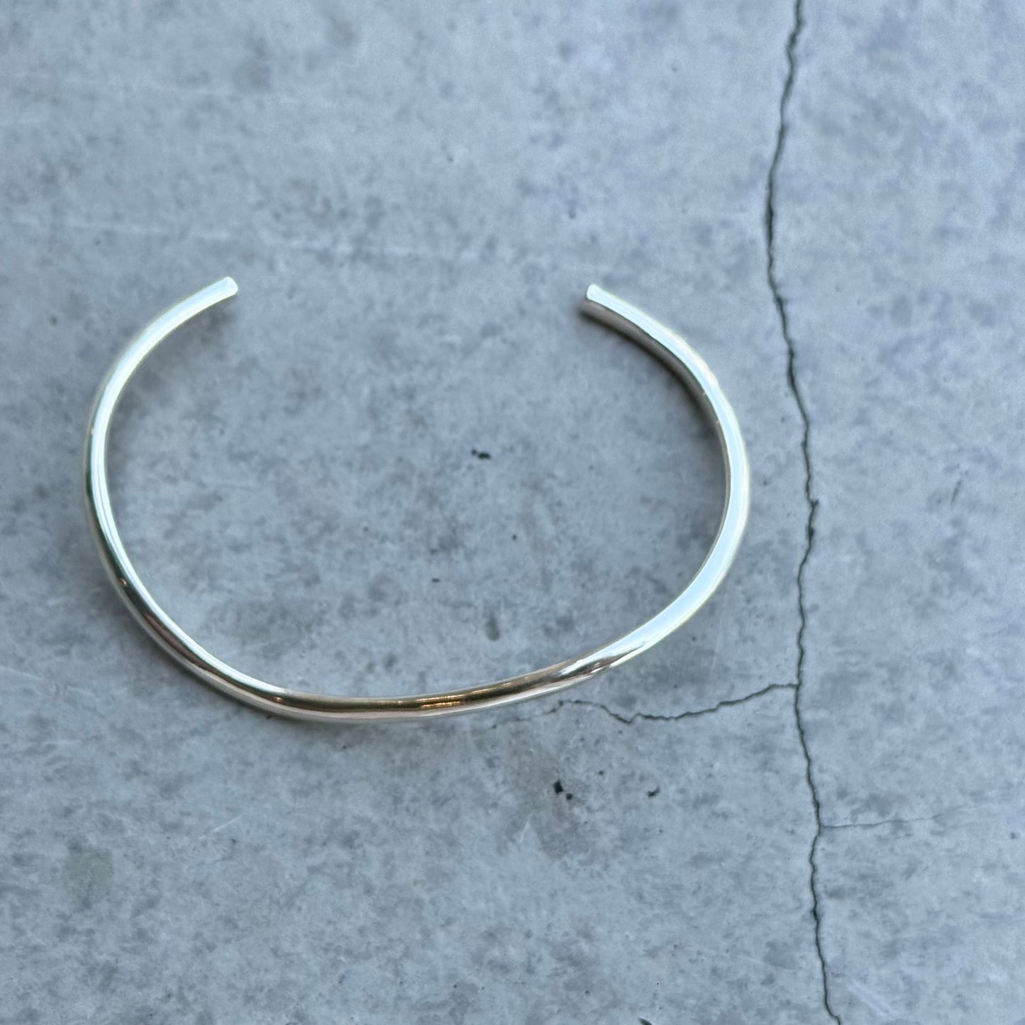 Silver925 plain bangle 1