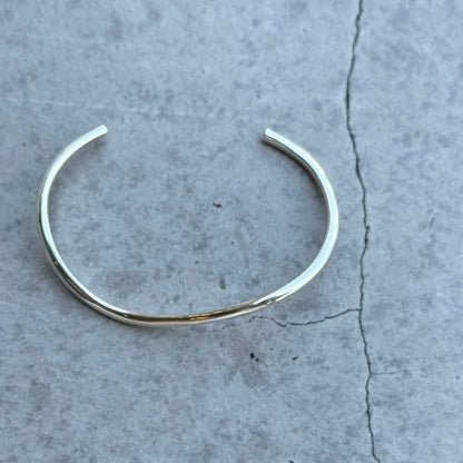 Silver925 plain bangle 1