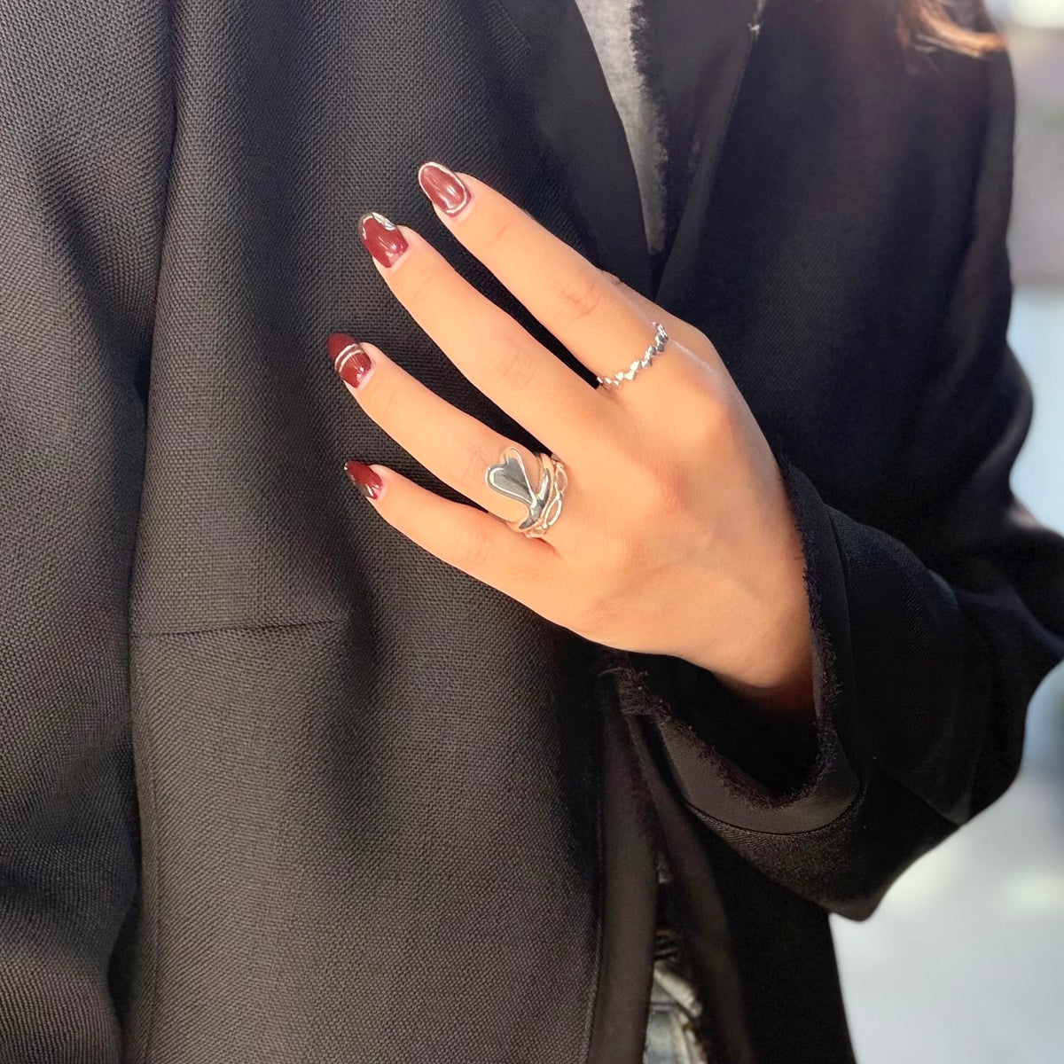 Heart plain ring 87