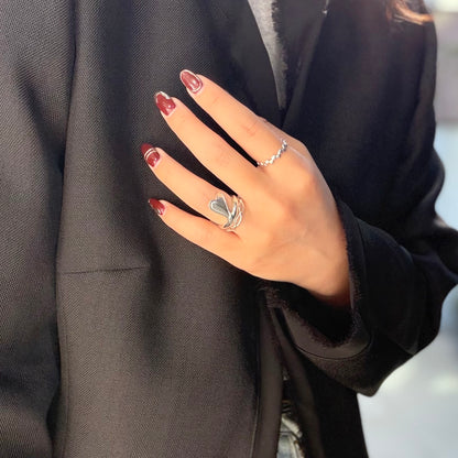 Heart plain ring 87