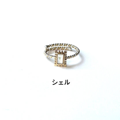 Silver925×Brass petit ring 6