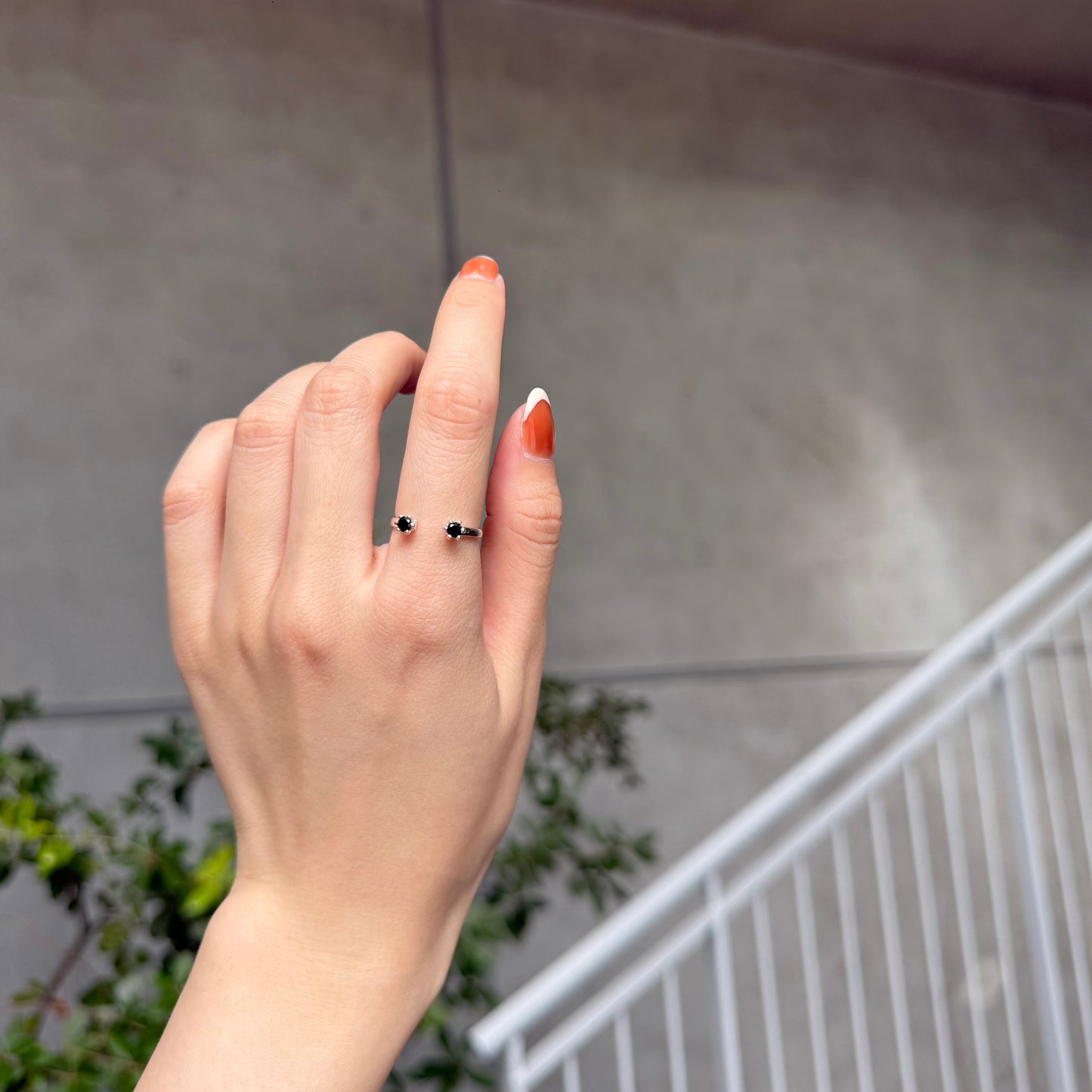 Silver925 2stone ring 1