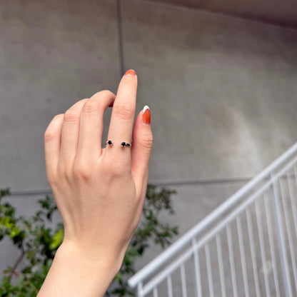 Silver925 2stone ring 1