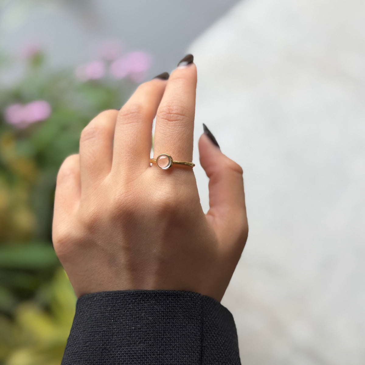 Brass 1stone ring