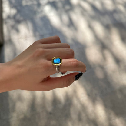 Silver925×Brass design ring 10