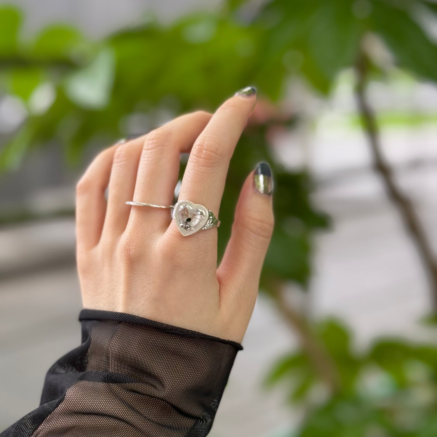 Heart design ring 4