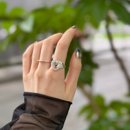 Heart design ring 4
