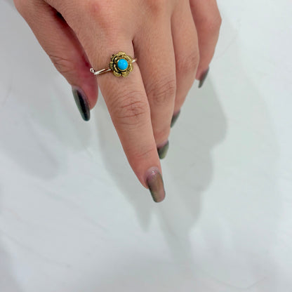 Silver925 × Brass flower ring