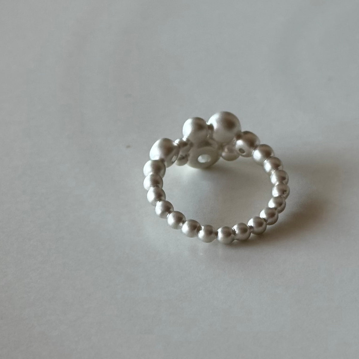 White topaz ring 15