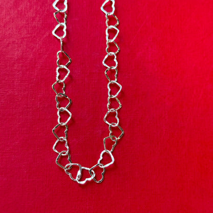Italian chain necklace〈Heart〉1