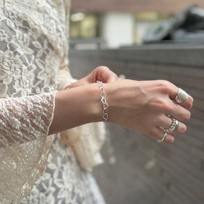 Silver925 chain bracelet《Heart》
