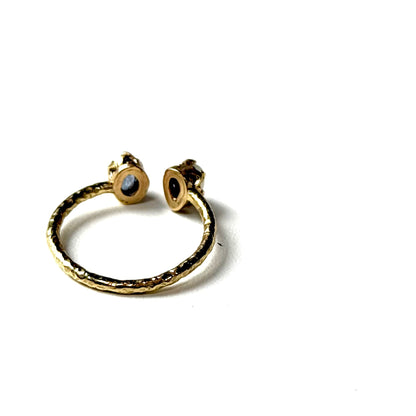 Brass 2stone ring