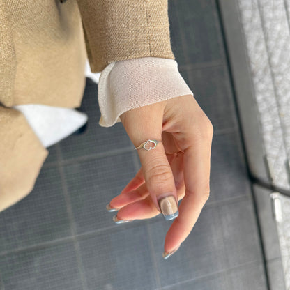 Heart plain ring 72