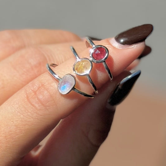 Silver925 1stone ring 10