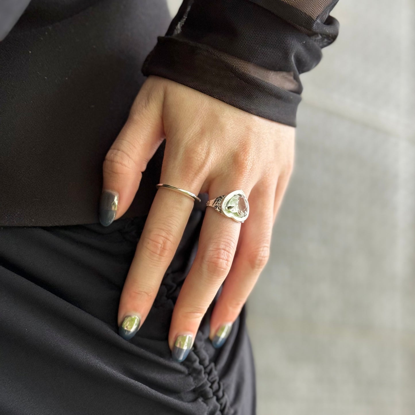 Heart design ring 4