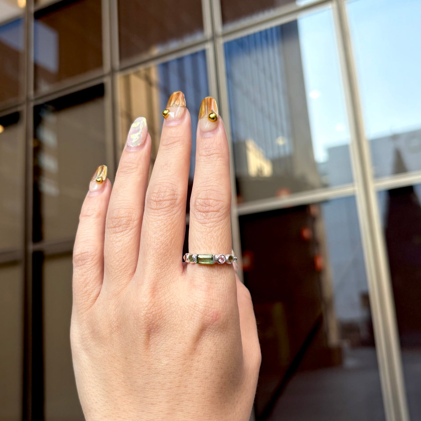 Multi tourmaline ring 4