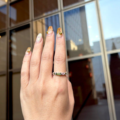 Multi tourmaline ring 4