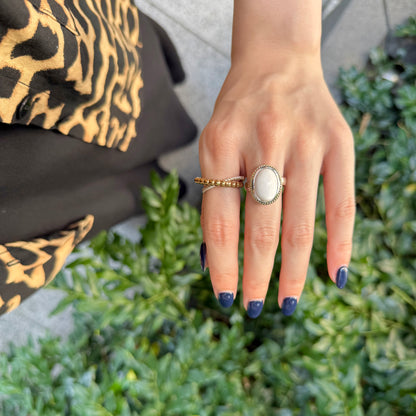 Silver925×Brass design ring 9