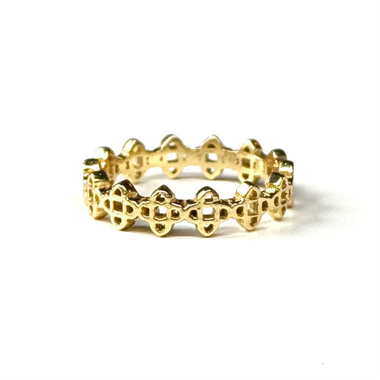Brass plain ring 59