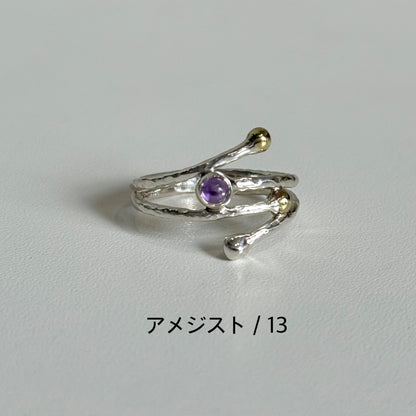 Silver925×Brass design ring 13