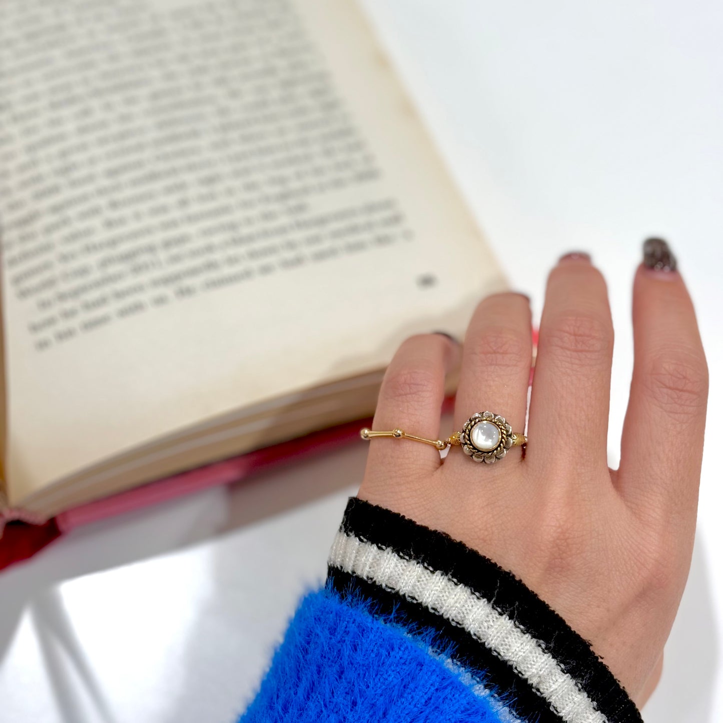 Brass plain ring〈pentagon〉