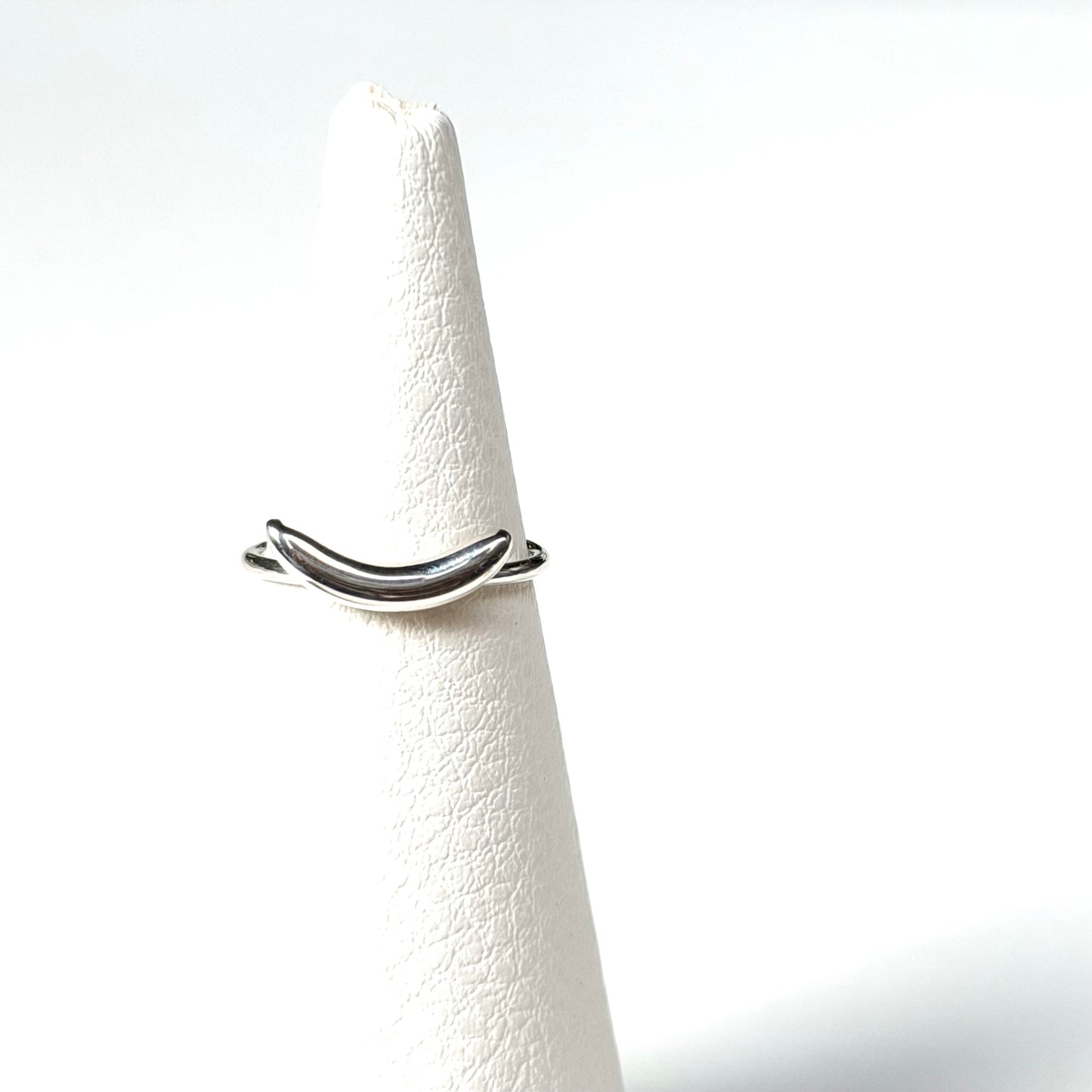 Moon plain ring 9