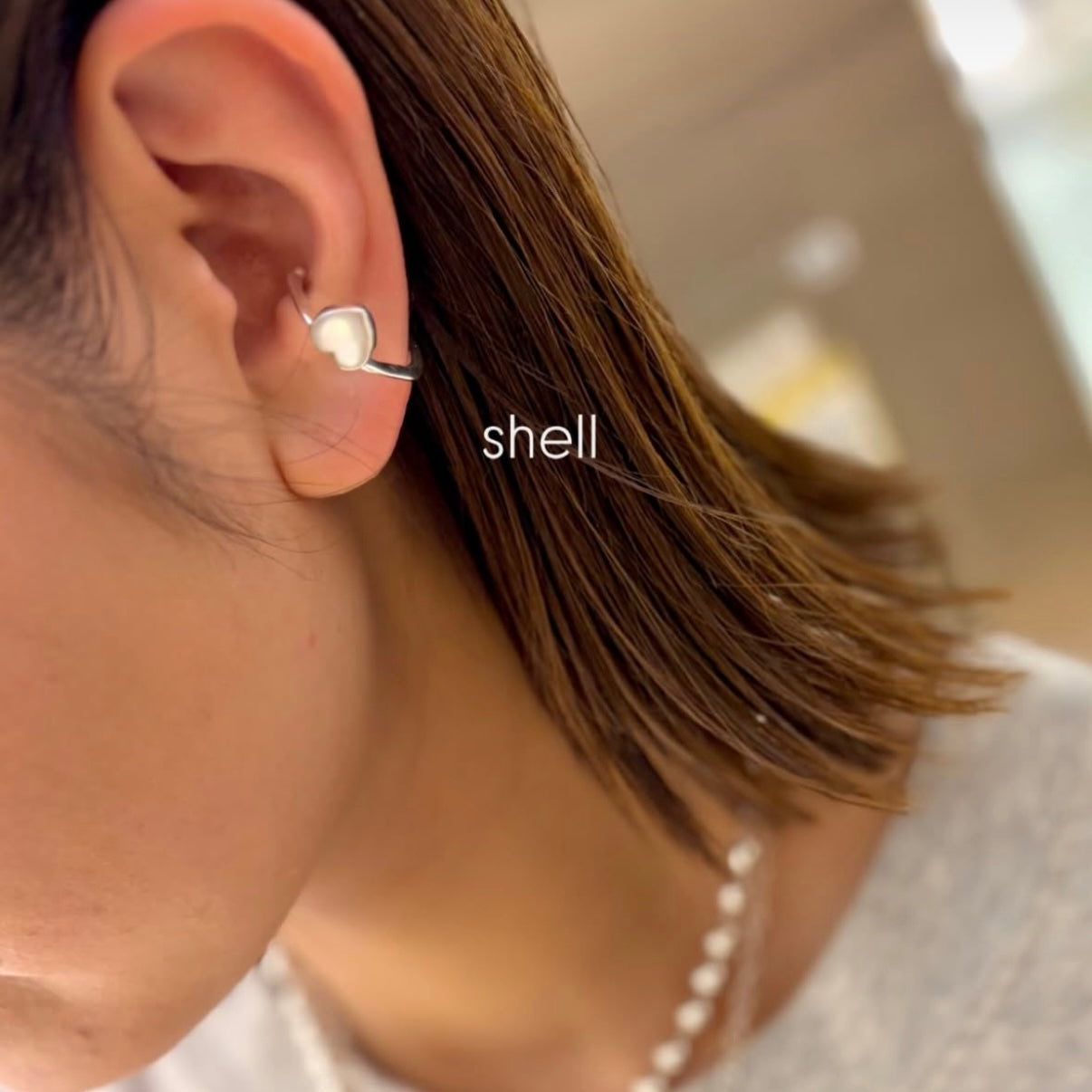 Heart ring & ear cuff