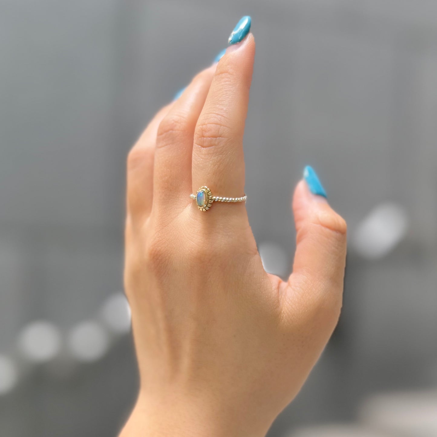 Silver925×Brass petit ring 3