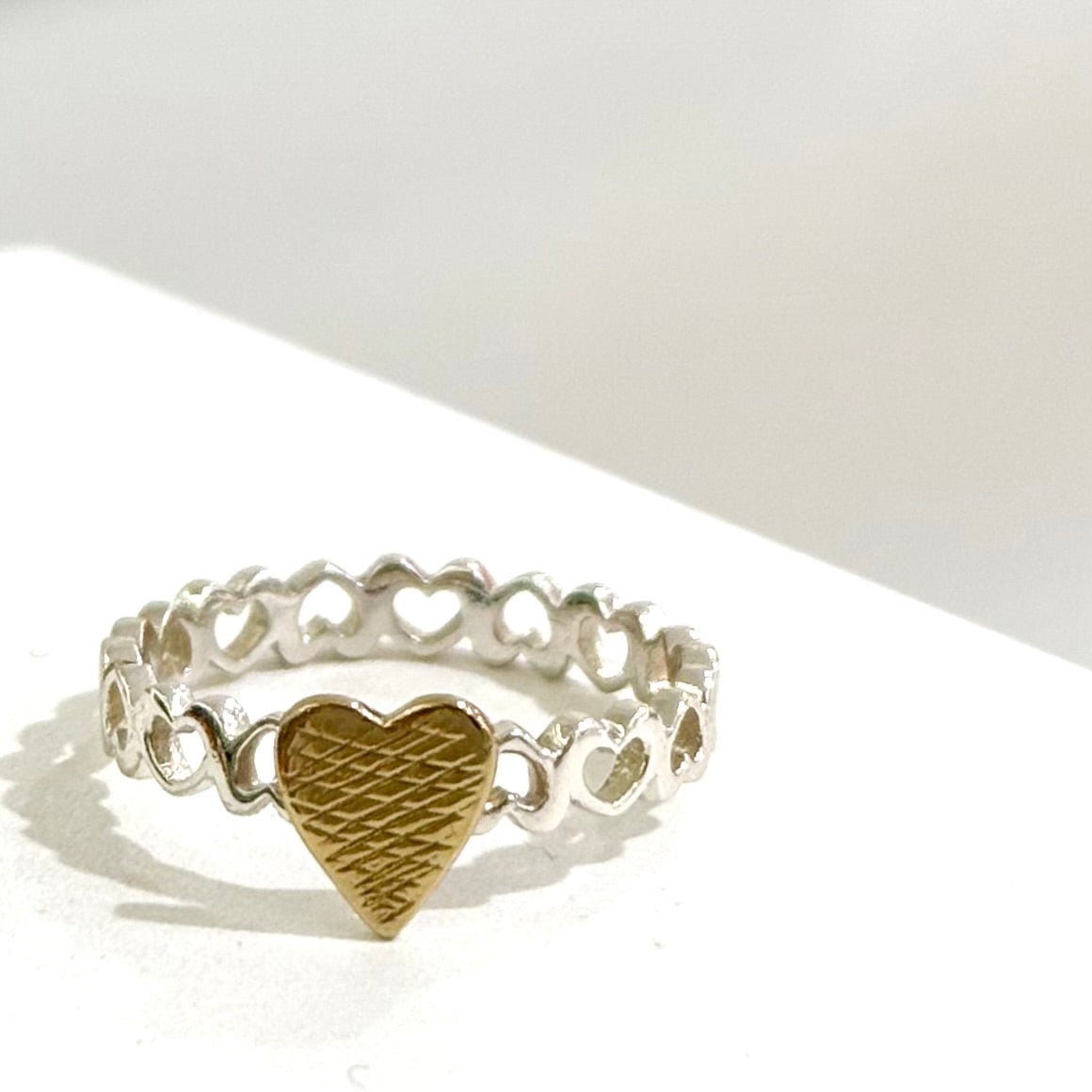 Heart plain ring 74