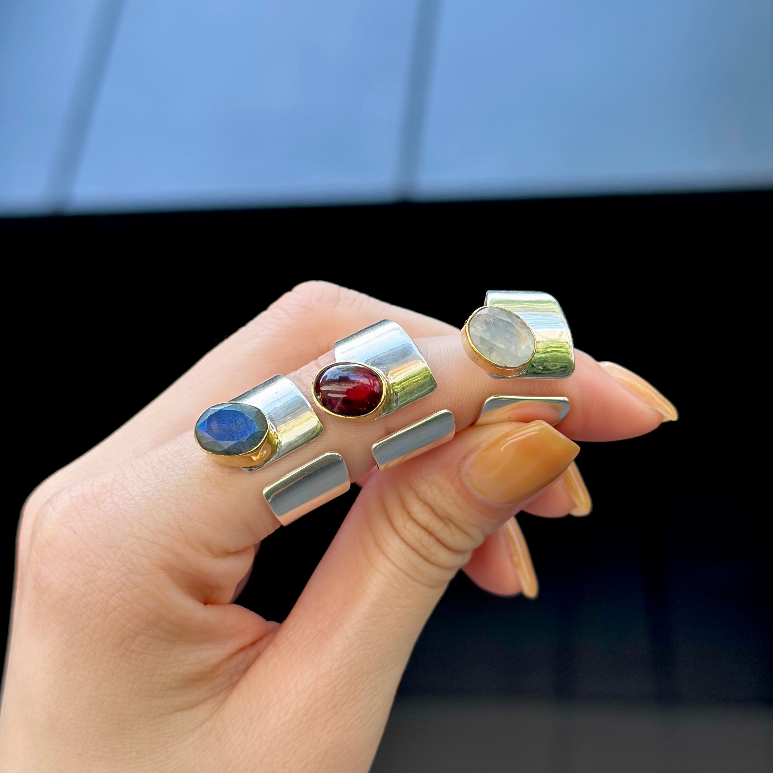 Silver925×Brass design ring 7 – Biju mam