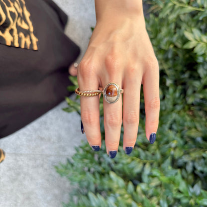 Silver925×Brass design ring 9