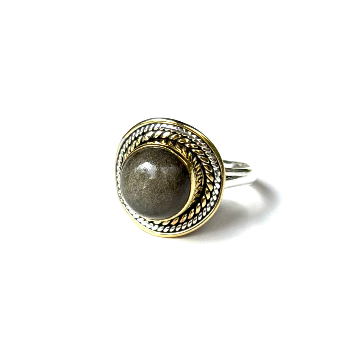Silver925×brass design ring 22