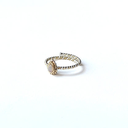 Silver925×Brass petit ring 4