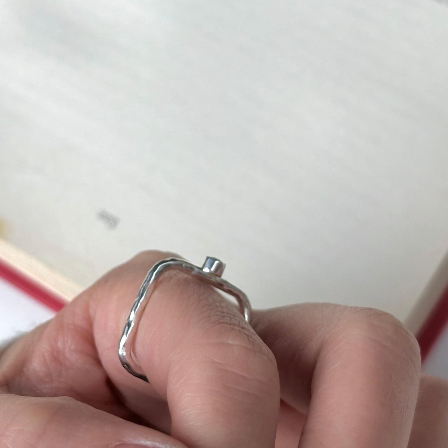 Silver925 square petit ring