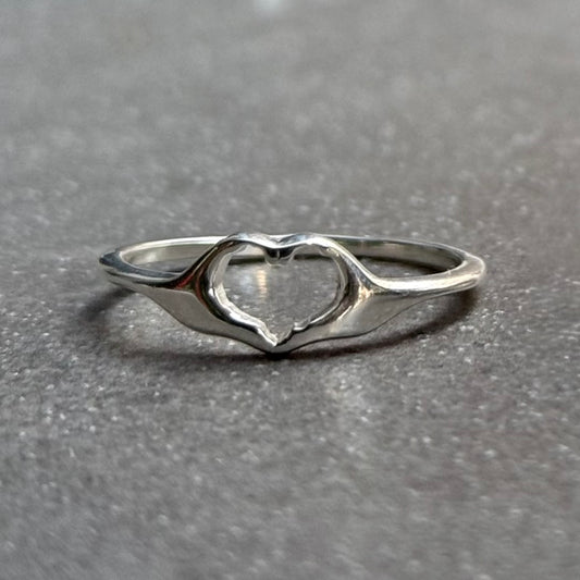 Heart plain ring 72