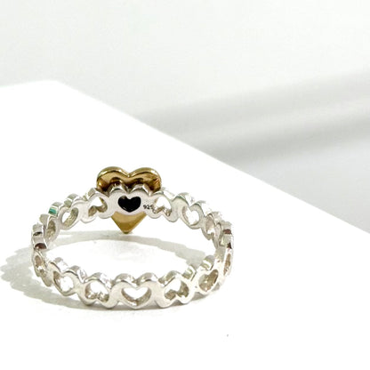 Heart plain ring 74