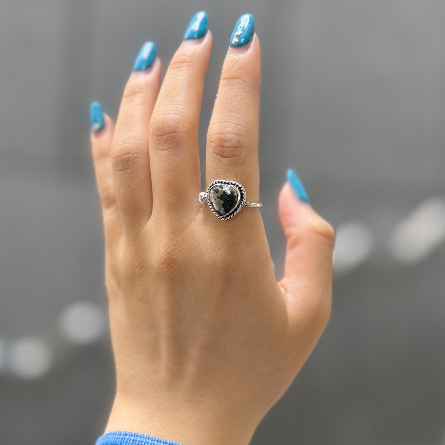 Heart design ring 7
