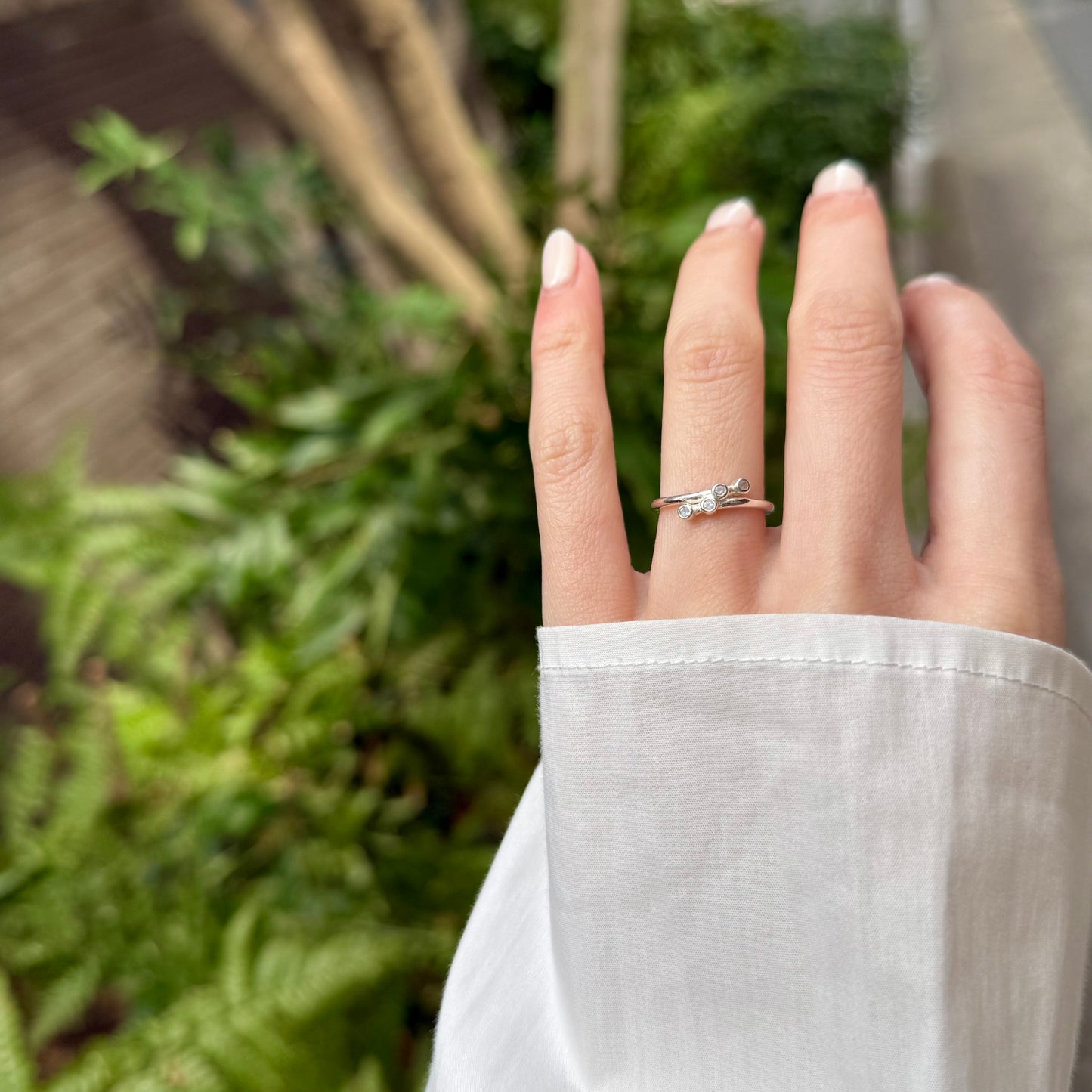 Silver925 design ring 90