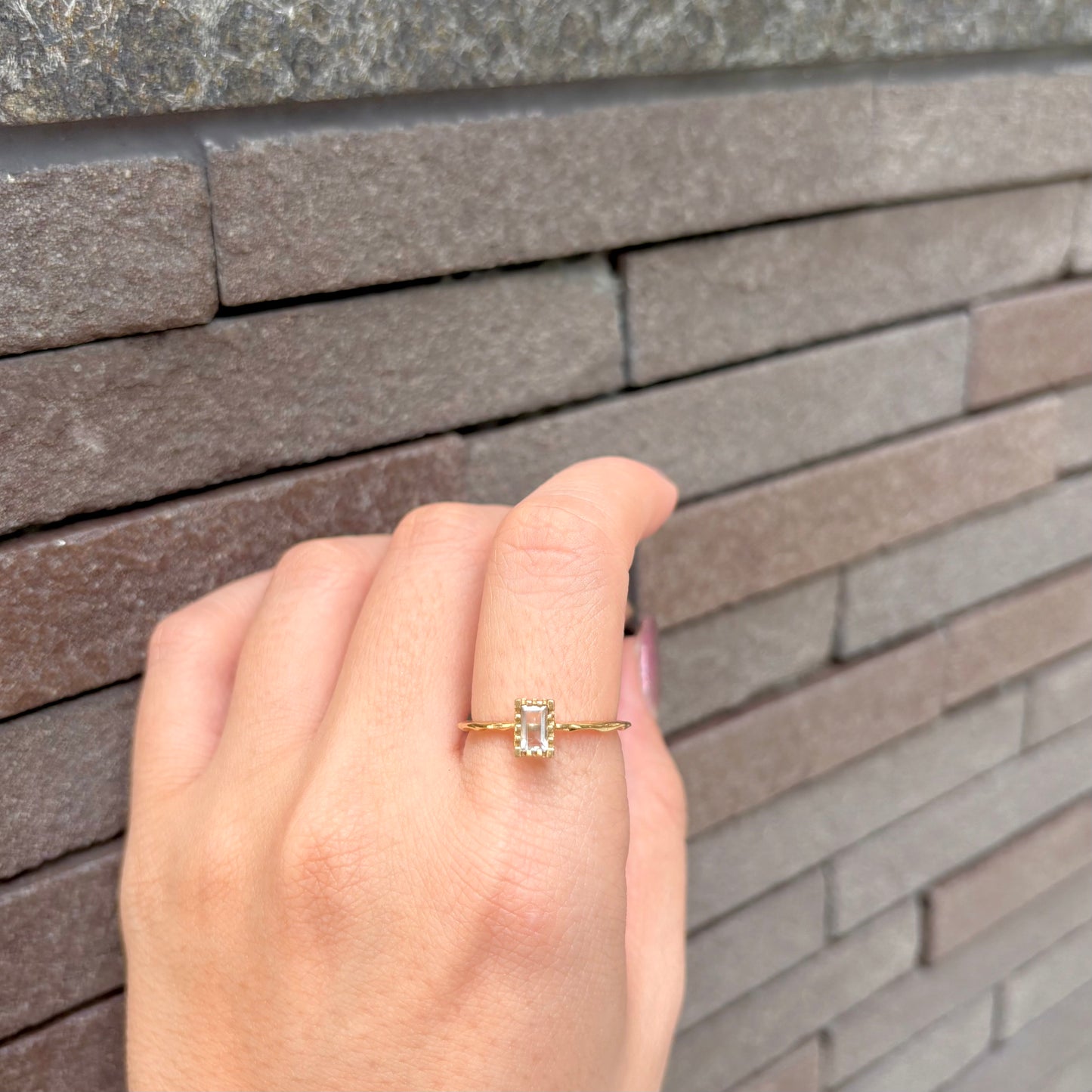 Brass petit ring 12