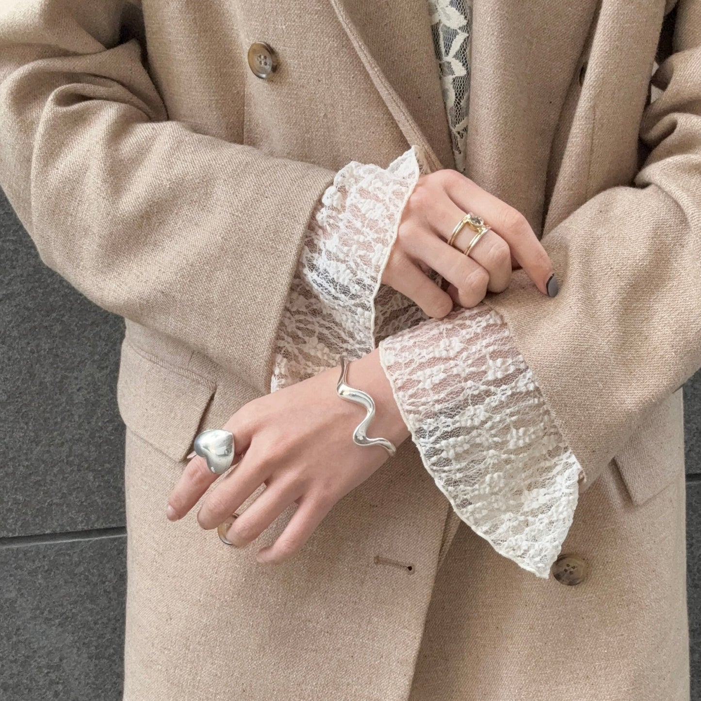 Silver925 plain bangle