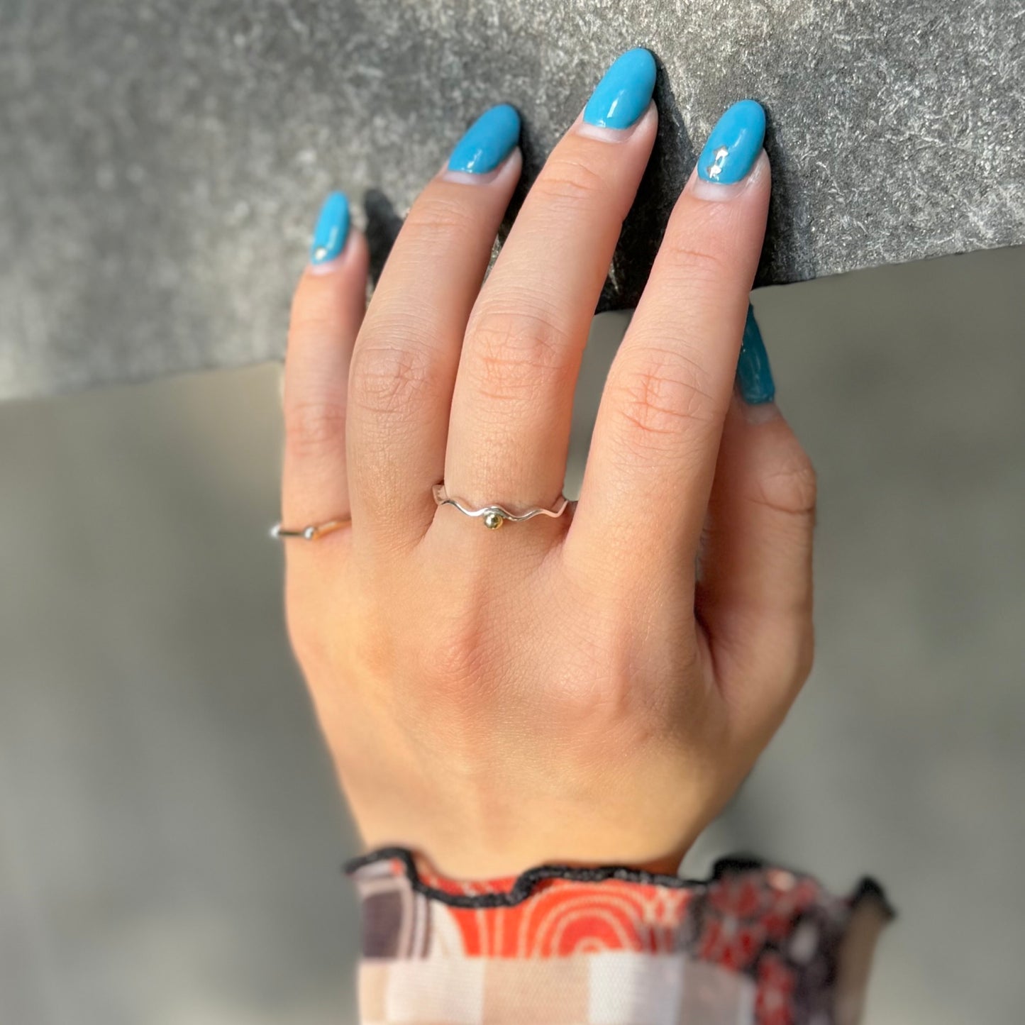 Silver925×Brass plain ring 3